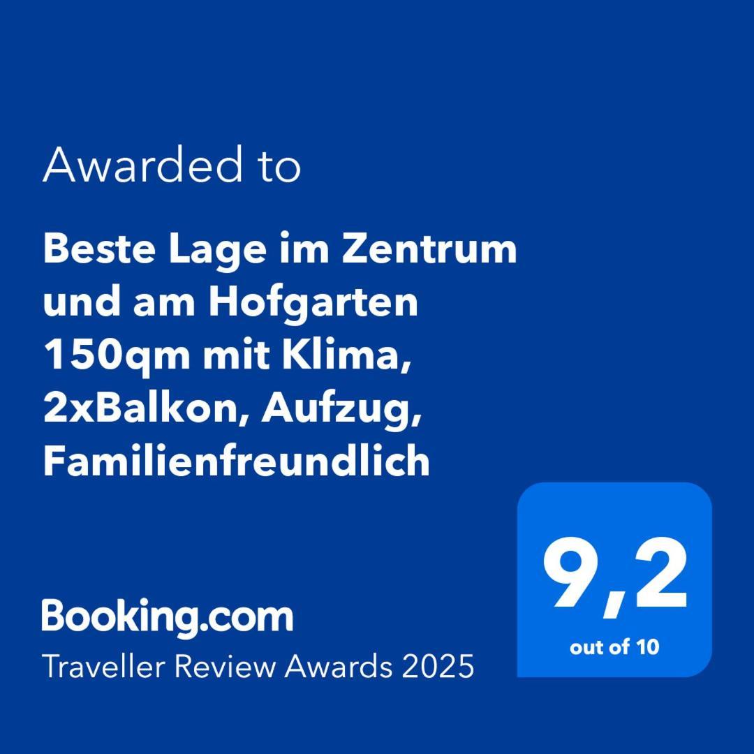 Beste Lage Im Zentrum Und Am Hofgarten 150Qm Mit Klima, 2Xbalkon, Aufzug, Familienfreundlich Bayreuth Eksteriør bilde